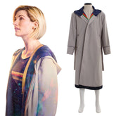 Women's Halloweez Jodie Coat - Premium Slim Fit Belted Doctor Costume Trenchcoat - Halloweez